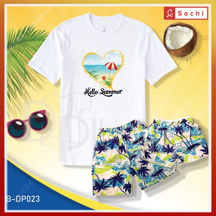 Áo đồng phục đi biển, áo thun nhóm đi chơi, áo thun gia đình siêu cute BSTDP06