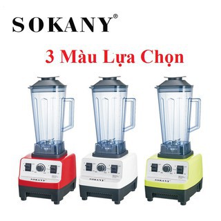 MÁY XAY CÔNG NGHIỆP SOKANY SK-444 - 4500W Siêu Bền - 7 Chế Độ - Xay Sinh tố, Đá, Thịt, Cá, Rau, Củ, Hạt Ngũ Cốc