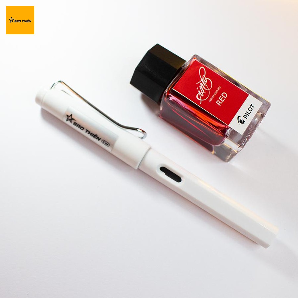 Combo Bút Mực Sao Thiên S109 Ngòi Kim Tinh Lá Tre - Mực Nhật Ink Pilot 15ml
