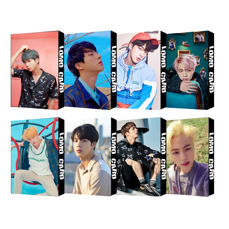 Lomo card lomo BTS jin bộ ảnh hộp 30 ảnh thẻ hình nhóm nhạc idol Hàn quốc