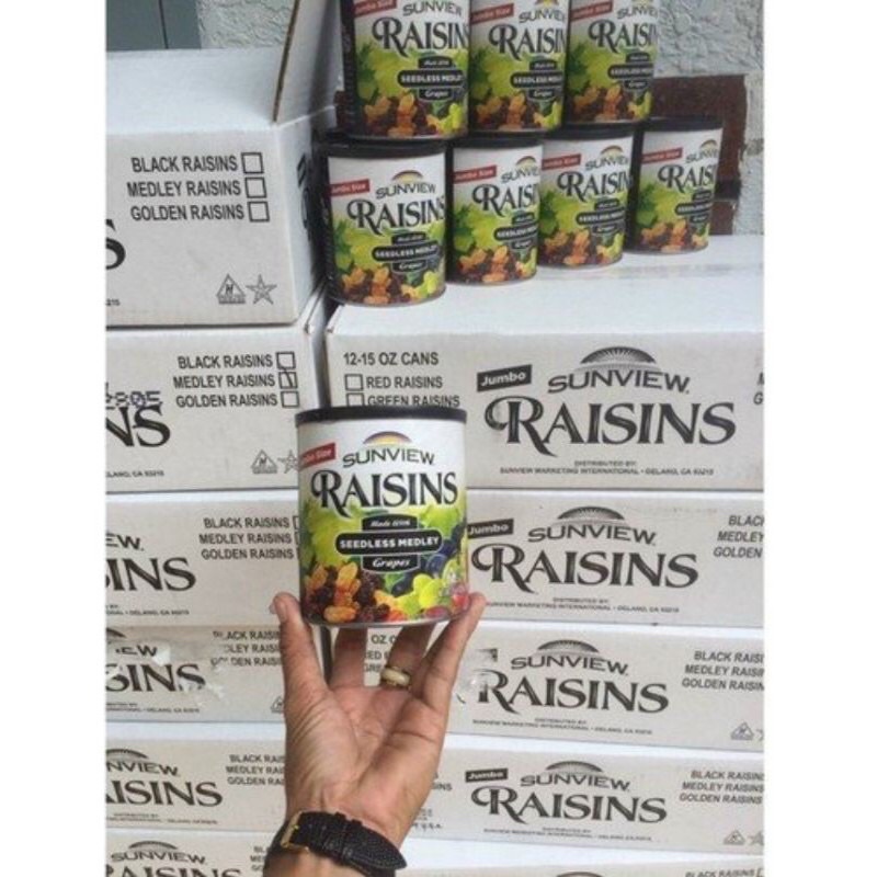 Nho khô 3 màu Sunview Raisins 425g