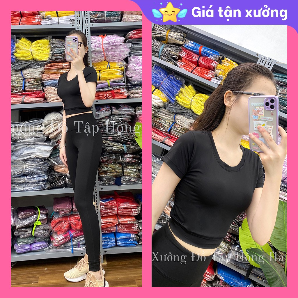 ✅ Ảnh Thật 100% - Mặc Là Mê ✅Áo tập GYM nữ đa năng - Yoga nữ - Áo tập croptop bo đai nhiều màu