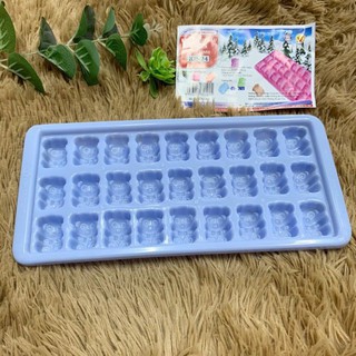 Khuôn rau câu, khuôn thạch trà sữa hình gấu - 27 viên