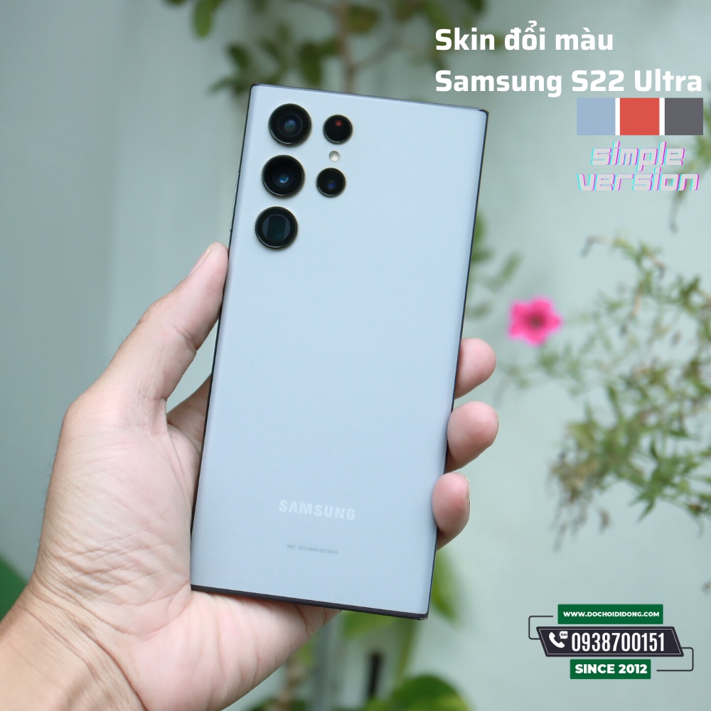 [S series] Miếng dán skin ppf đổi màu điện thoại Samsung Galaxy S22 Ultra cao cấp phiên bản Simple - S21 S20 S10 S9 Plus