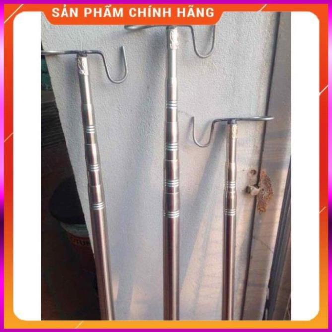 [Tặng 1 Túi Bổi + Móc] Sào Bẫy Chim, Sào Rút Inox Đa Năng Dài 1m5 3m 5m 6m 7m