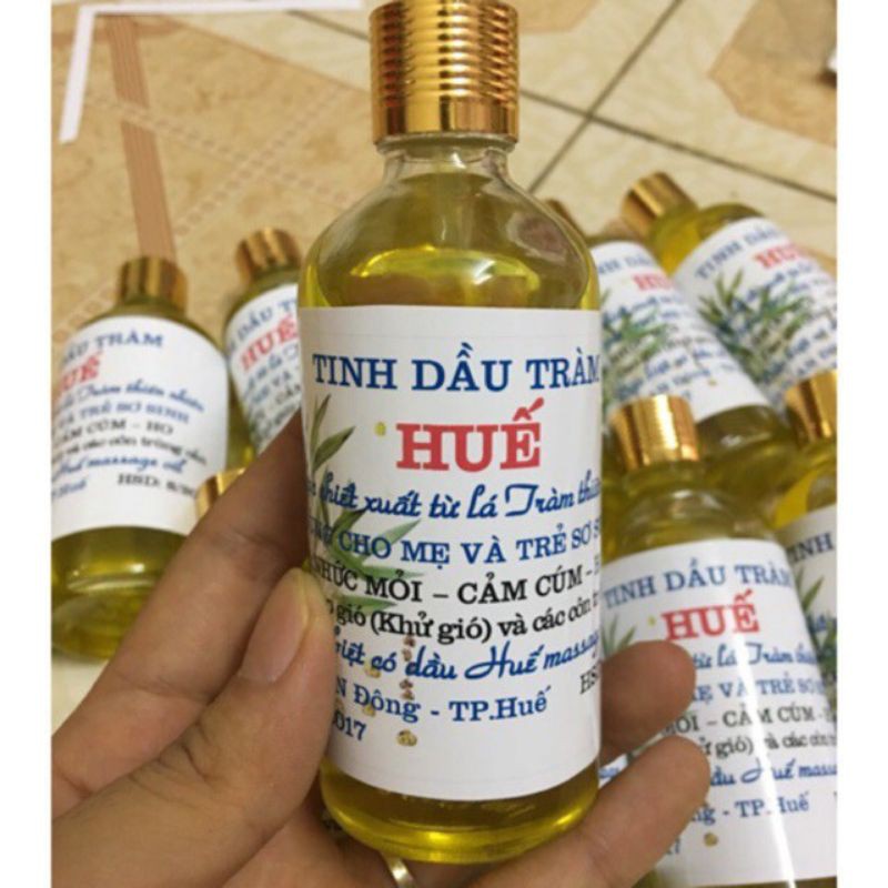 Tinh dầu tràm Huế nguyên chất 100ml - chai tròn