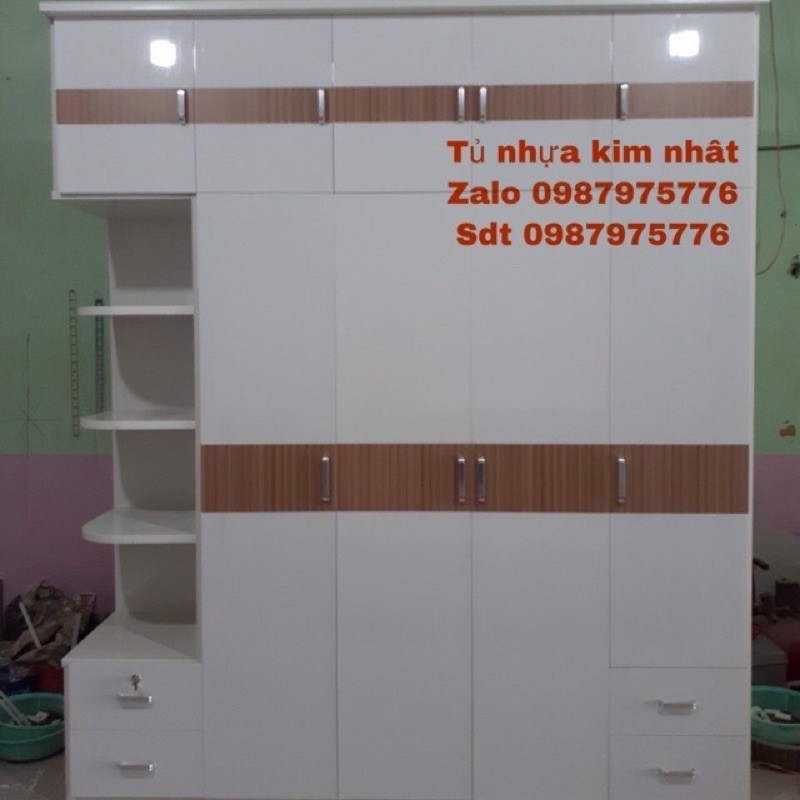 Tủ nhựa đài Loan 4 cánh mở freeship tphcm