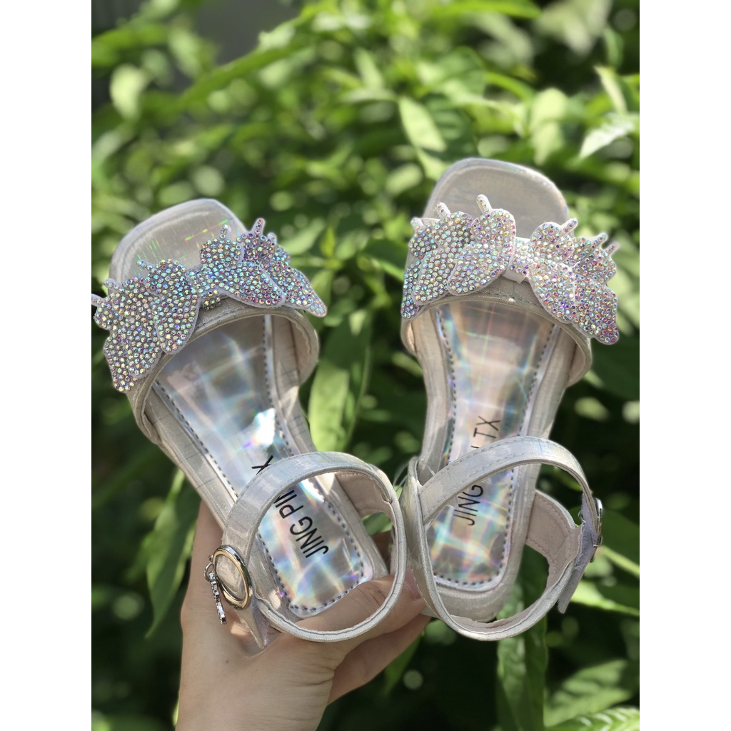 Sandal cho bé gái, dép cho bé gái có gót mẫu mới nhất mã 8107