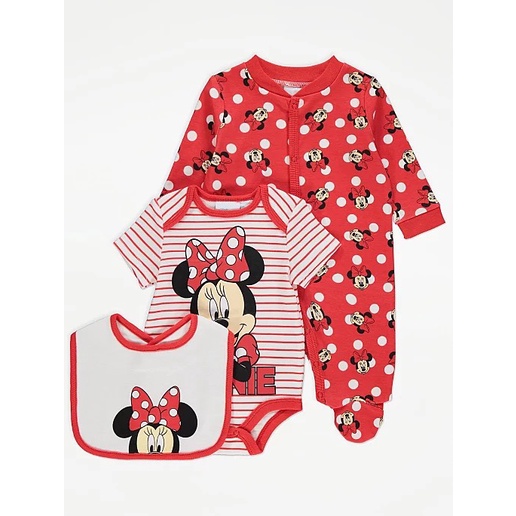 Set bộ quần áo sơ sinh Geoger auth dành cho bé gái mickey