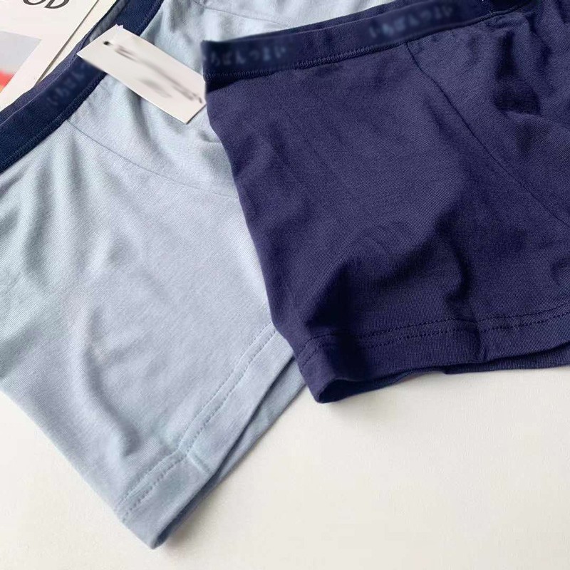 Set 2 Quần lót nam Boxer cotton MỊN MÁT xuất NHẬT