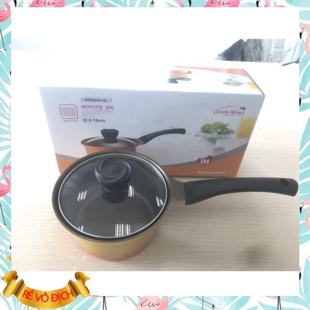 Bộ nồi chống dính đáy từ CookWay Hàn Quốc size 18-20-24cm hàng mới về [Free Ship]