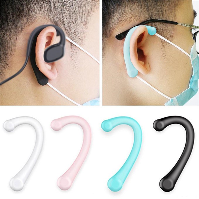 1 Cặp Miếng Silicone Mềm Bọc Tai Chống Đau Tai Có Thể Tái Sử Dụng