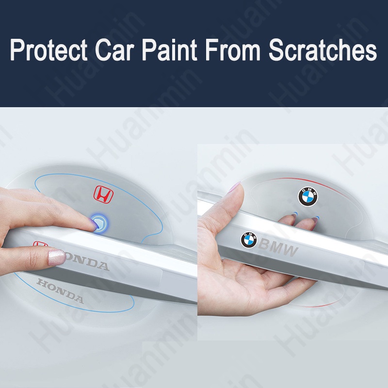 Bộ 4 Miếng Dán Bảo Vệ Tay Nắm Cửa Xe Hơi Hyundai Ioniq Hybrid Elantra Tucson Reina Santa Fe Kona Accent