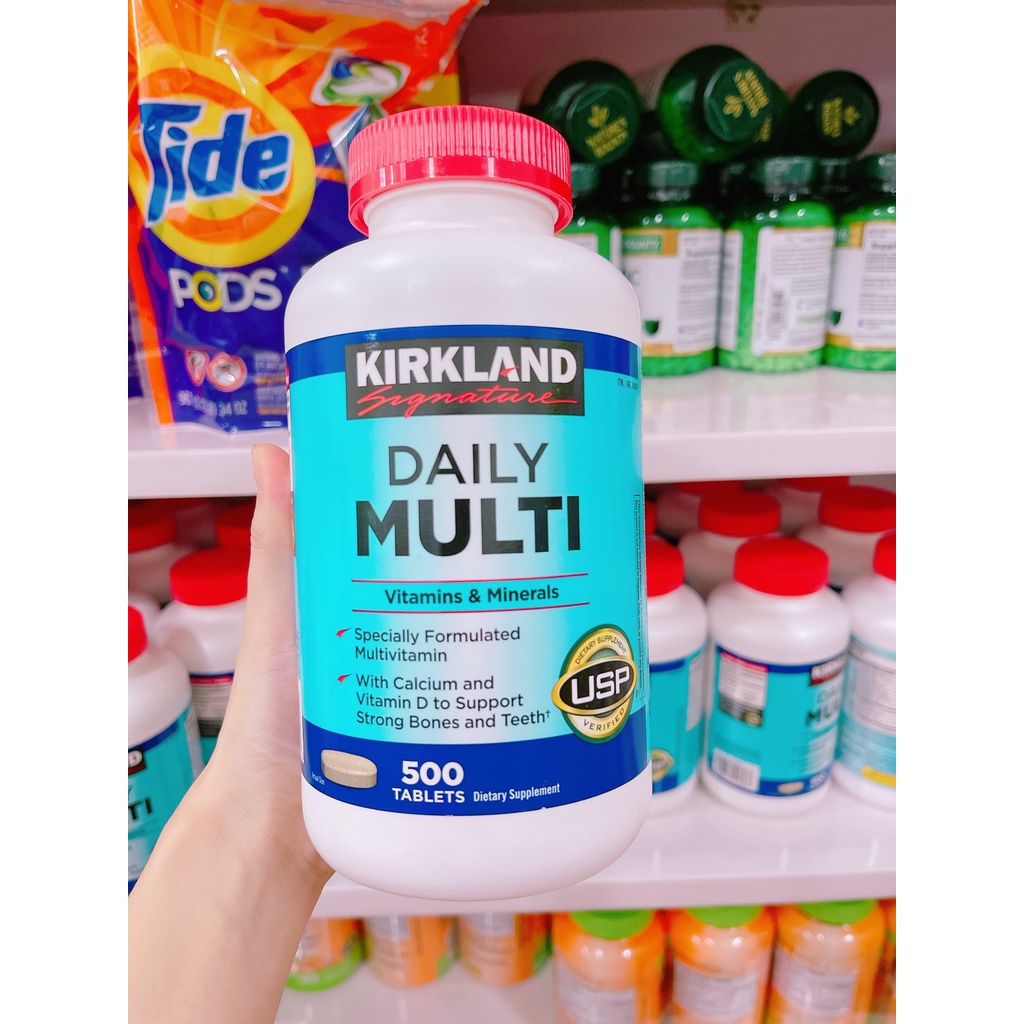 Viên Uống Bổ Sung Vitamin Tổng Hợp Kirkland Signature Daily Multi 500 Viên – Mỹ