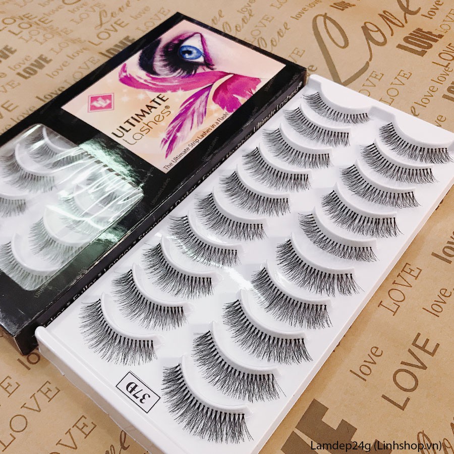 [số 37Đ] Mi giả gân trong tự nhiên Ultimate Lashes U.S.A hộp 10 cặp Lamdep24g