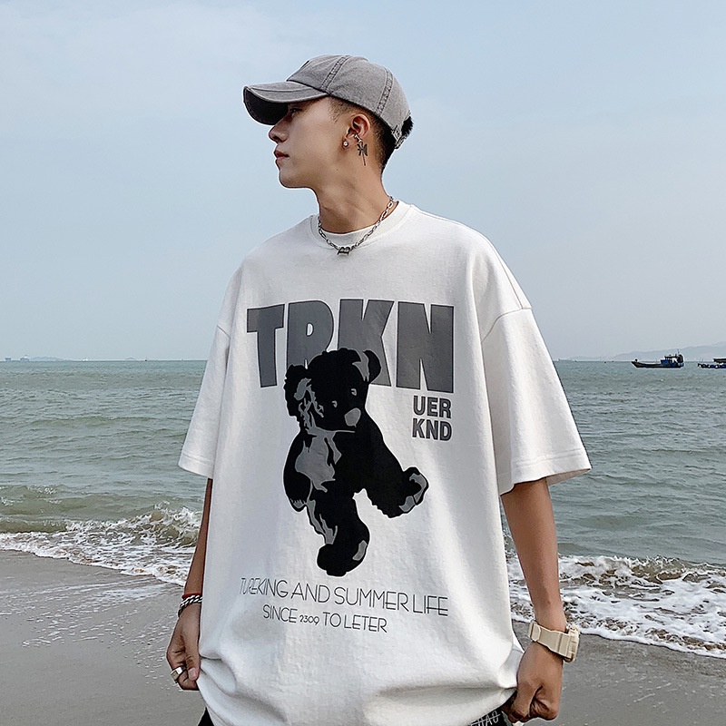 Áo thun nam nữ Unisex form rộng Gấu TRKN (V254)