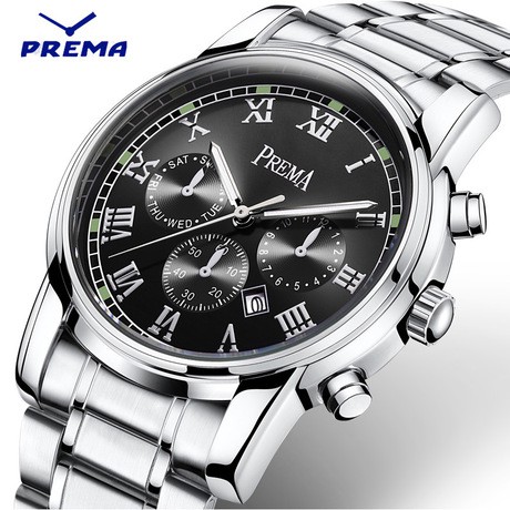 Đồng Hồ Nam PREMA Đẳng Cấp Doanh Nhân Lịch Lãm DH18