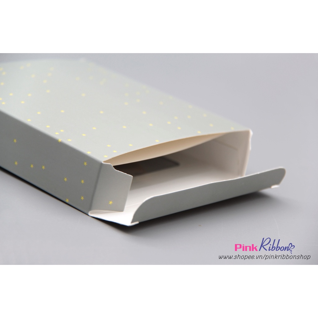 Hộp đựng set bờm/set kẹp màu ghi 2 cỡ