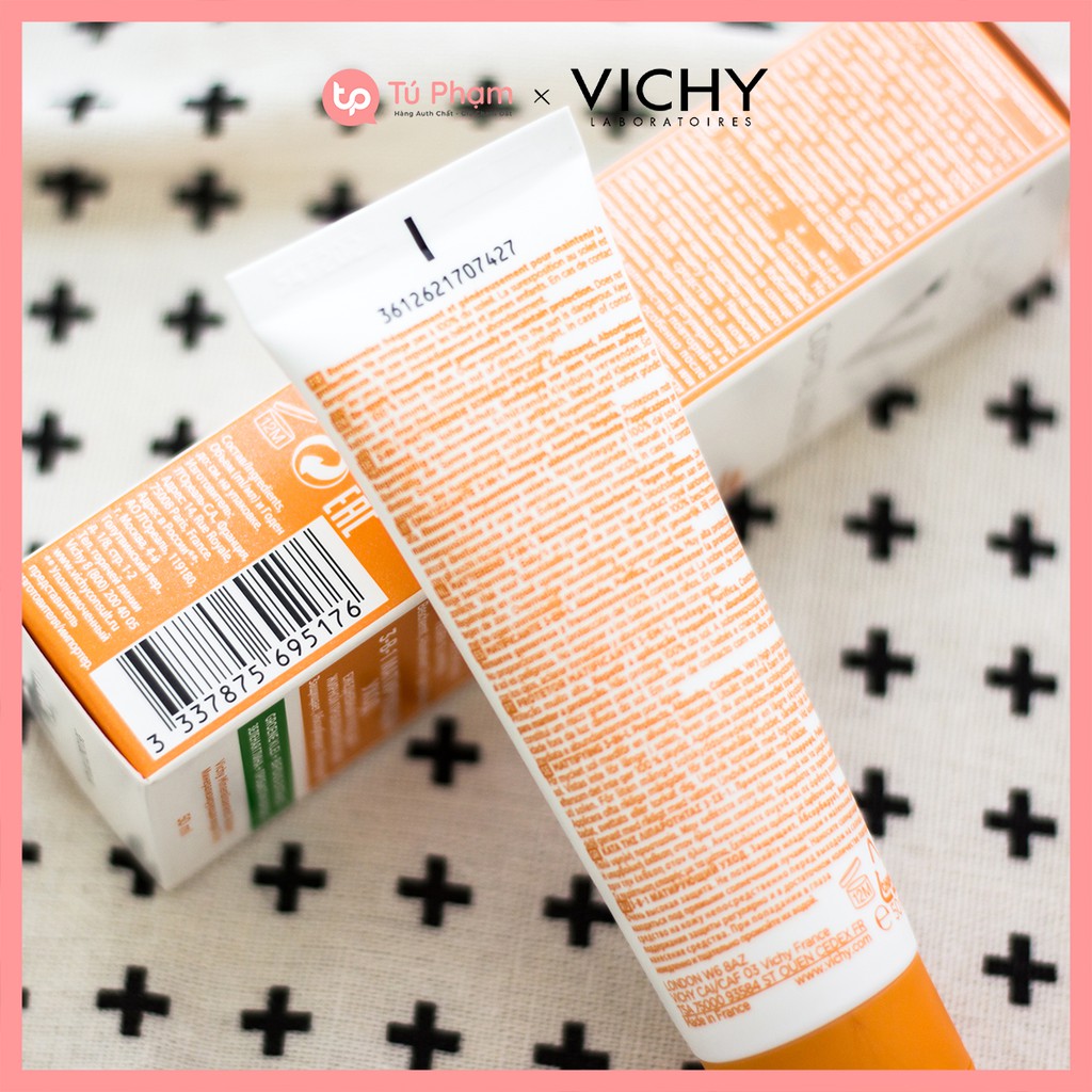 Kem Chống Nắng Vichy Capital Soleil SPF 50+ Matifiant 3-in-1 50ml Xanh