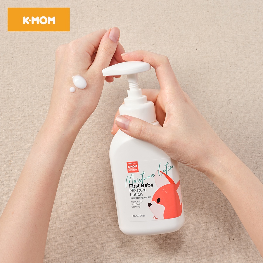 KEM LOTION DƯỠNG ẨM KMOM/ SỮA DƯỠNG ẨM JOJOBA HỮU CƠ CHO BÉ K-MOM (50ML - 225ML)