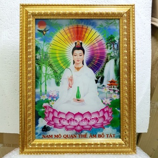 Ảnh Phật có hào quang (nhiều kích cỡ) hàng cao cấp, bóng led siêu bền, tiết kiệm điện.