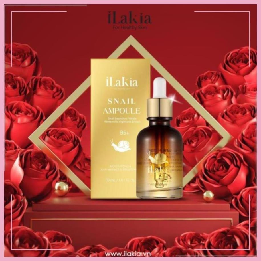 Tinh Chất Serum Ốc Sên SNAIL AMPOULE Ikalia Chống Lão Hóa 30ml [Tặng khẩu trang Hamita] | BigBuy360 - bigbuy360.vn
