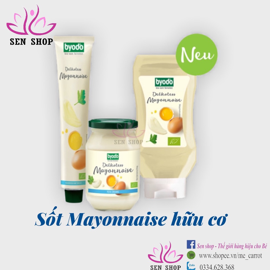 [Byodo] Sốt Mayonnaise hữu cơ - 100ml - 300ml