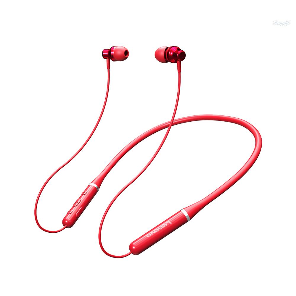 Tai Nghe Nhét Tai Thể Thao Chống Nước Chống Ồn Màu Đỏ Cho Lenovo Xe05