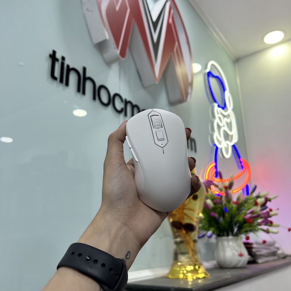 Chuột DareU LM115G Black/White/Pink