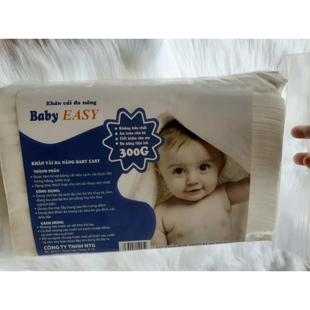 Siêu Mềm) Khăn Vải Đa Năng BABY EASY 300gr Siêu Mềm Siêu Dai An Toàn Cho Bé  Yêu | Shopee Việt Nam