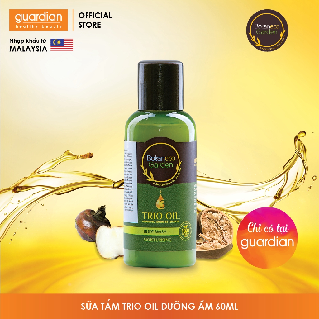Sữa tắm Botaneco Garden Trio Oil dưỡng ẩm 60ml | BigBuy360 - bigbuy360.vn