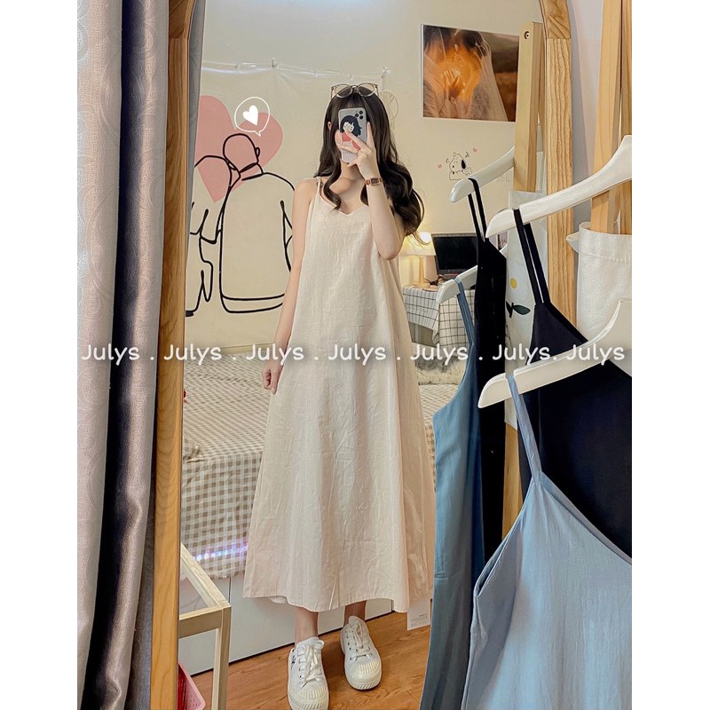 [Mã FAGREEN245 giảm 10% tối đa 30K đơn 99K] Váy maxi 2 dây (ảnh thật shop chụp kèm video) | BigBuy360 - bigbuy360.vn
