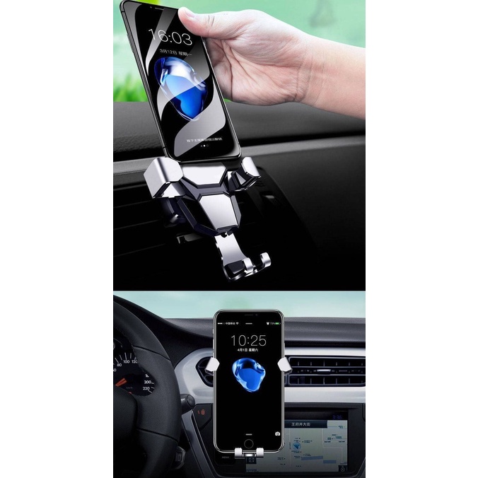 Giá đỡ kẹp điện thoại gắn cửa gió điều hòa ô tô xe hơi tiện lợi | BigBuy360 - bigbuy360.vn