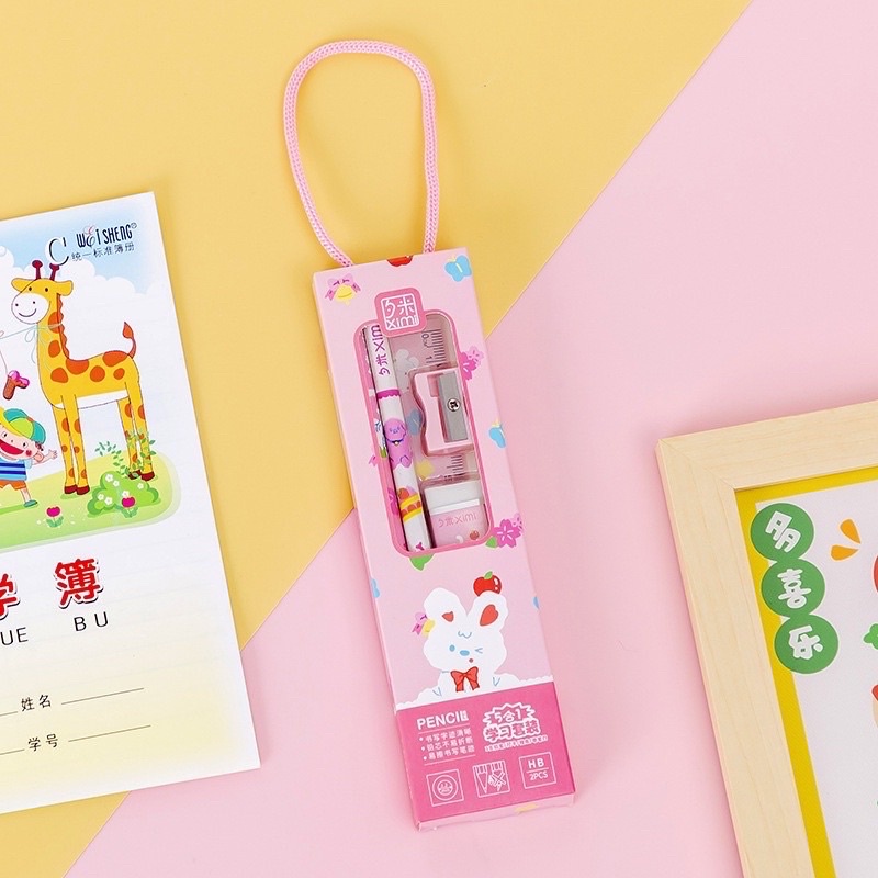 Bộ dụng cụ học tập dễ thương cho bé - TIỆM NHÀ SU