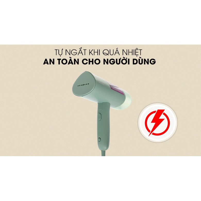 Bàn Ủi Hơi Nước Cầm Tay Philips STH3010/70 1000W - Hàng Chính Hãng (Bảo Hành Toàn Quốc 2 Năm)