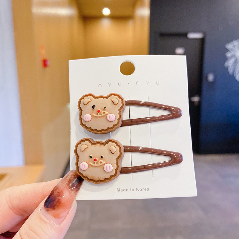 Kẹp tóc thời trang nhỏ nhắn họa tiết hoạt hình nhiều kiểu đáng yêu cho bé gái