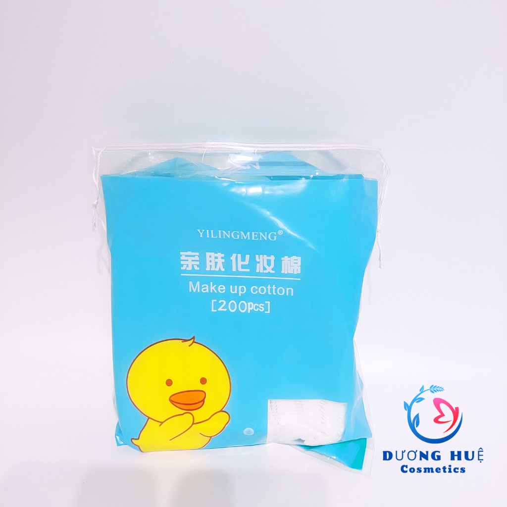 Bông Tẩy Trang Cotton Mềm Mại Gấu Thỏ Vịt Silubi 200 miếng (Chính hãng)