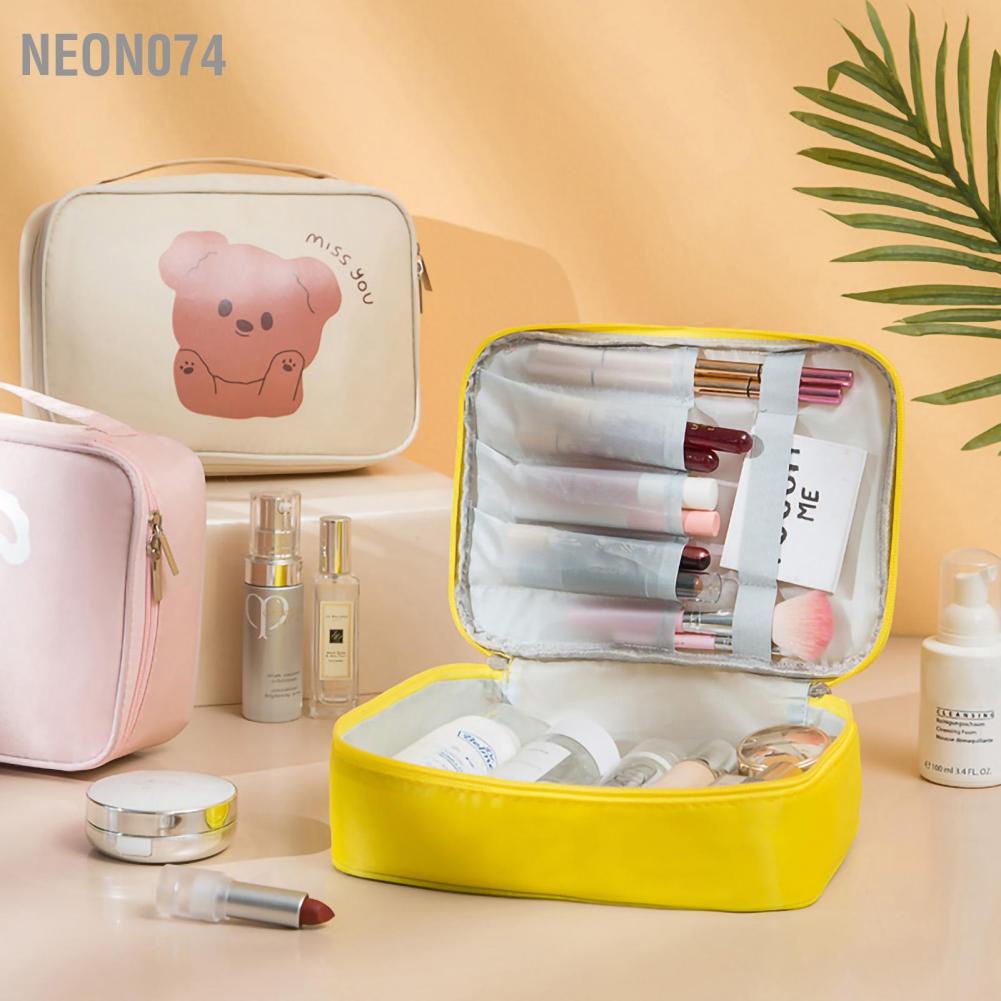 Túi Đựng Mỹ Phẩm Cỡ Lớn Chống Thấm Nước Họa Tiết Hoạt Hình Dễ Thương