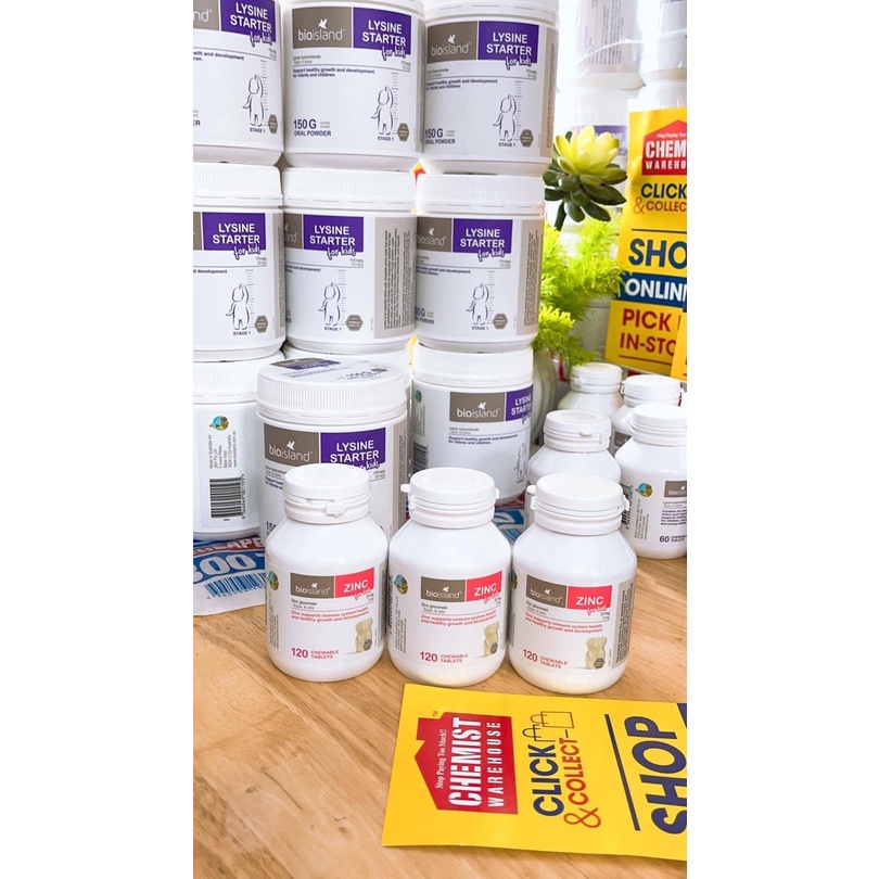 Kẽm Bio Island Zinc cho bé 🔥Hàng chuẩn Úc🔥Bổ sung kẽm cho bé 120V