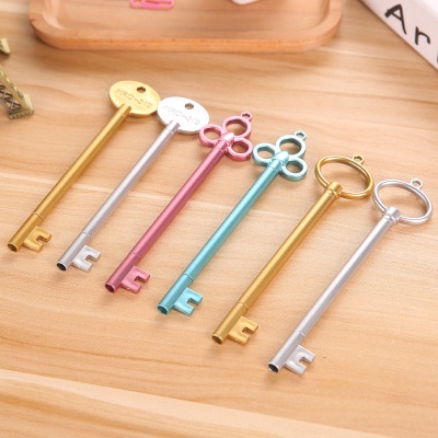 Bút bi mực đen ngòi 0.38mm thiết kế kiểu chìa khóa sáng tạo
