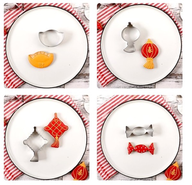 Set 8 Khuôn Nhấn Hoạ Tiết Mùa Xuân