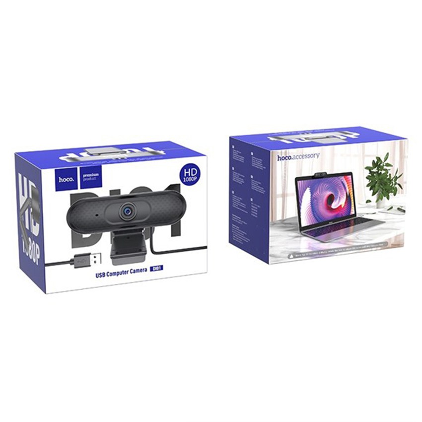 BH 6 tháng Webcam Hoco DI01 full 1080p có mic, FHD siêu nét, chất liệu cao cấp, tương thích với PC và Laptop | BigBuy360 - bigbuy360.vn