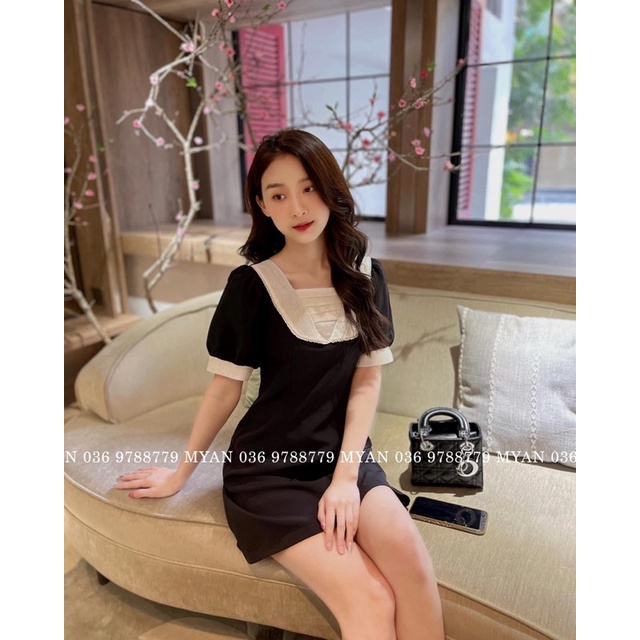 Váy Thiết Kế Cổ Xếp Ly Trắng Dáng Suông Siêu Xinh | BigBuy360 - bigbuy360.vn
