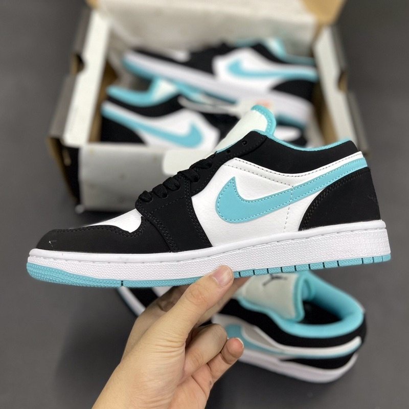 Giày Jordan JD1 Xanh Ngọc Nam Nữ, Giày Jordan Cổ Thấp Xanh Đen Trắng Full Box. Giày Sneaker Bản Đẹp Da Lộn | BigBuy360 - bigbuy360.vn