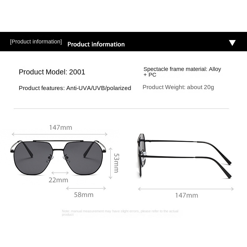 Kính Mát Phân Cực Chống Tia UV Thời Trang Mới Cho Nam