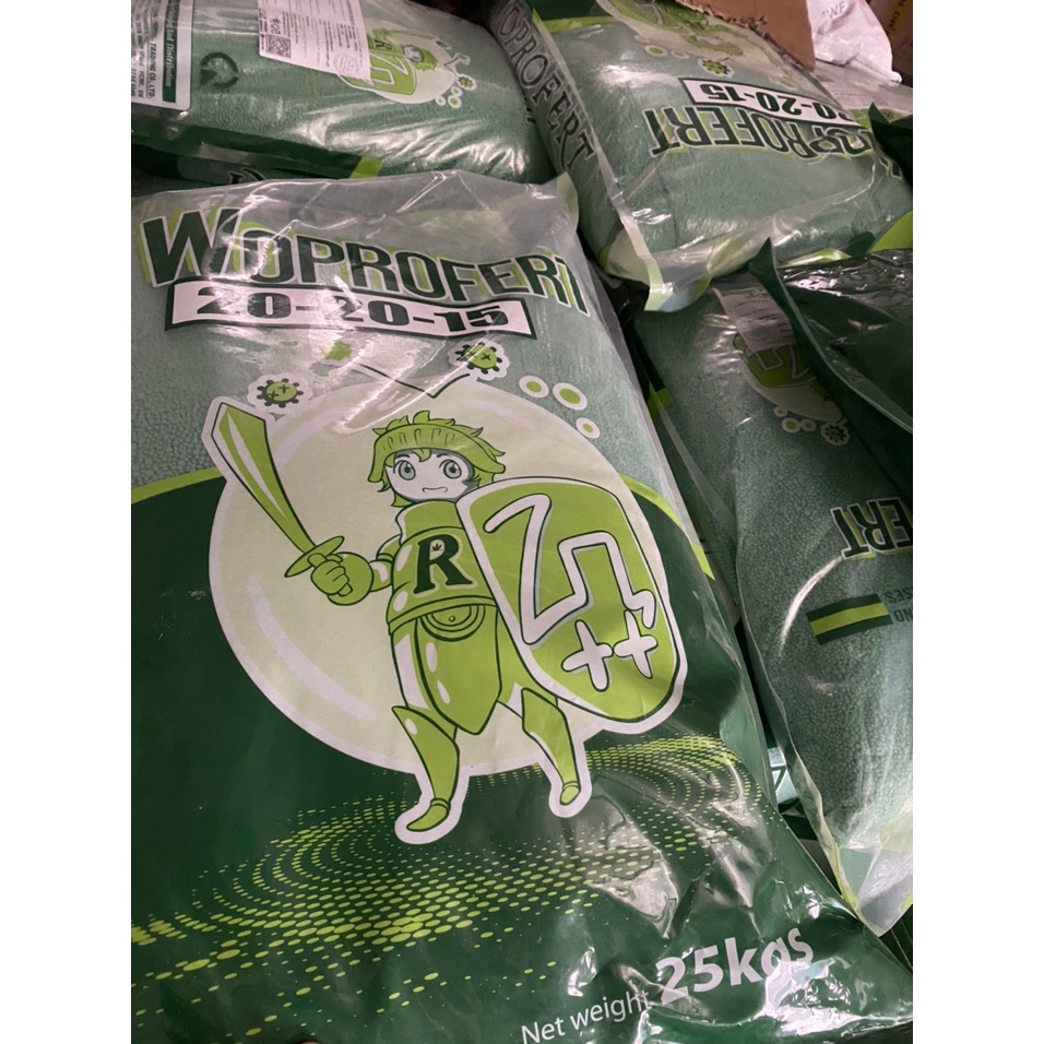 1kg Phân bón NPK 20-20-15 siêu tăng trưởng cho hoa hồng, cây ăn quả & rau màu
