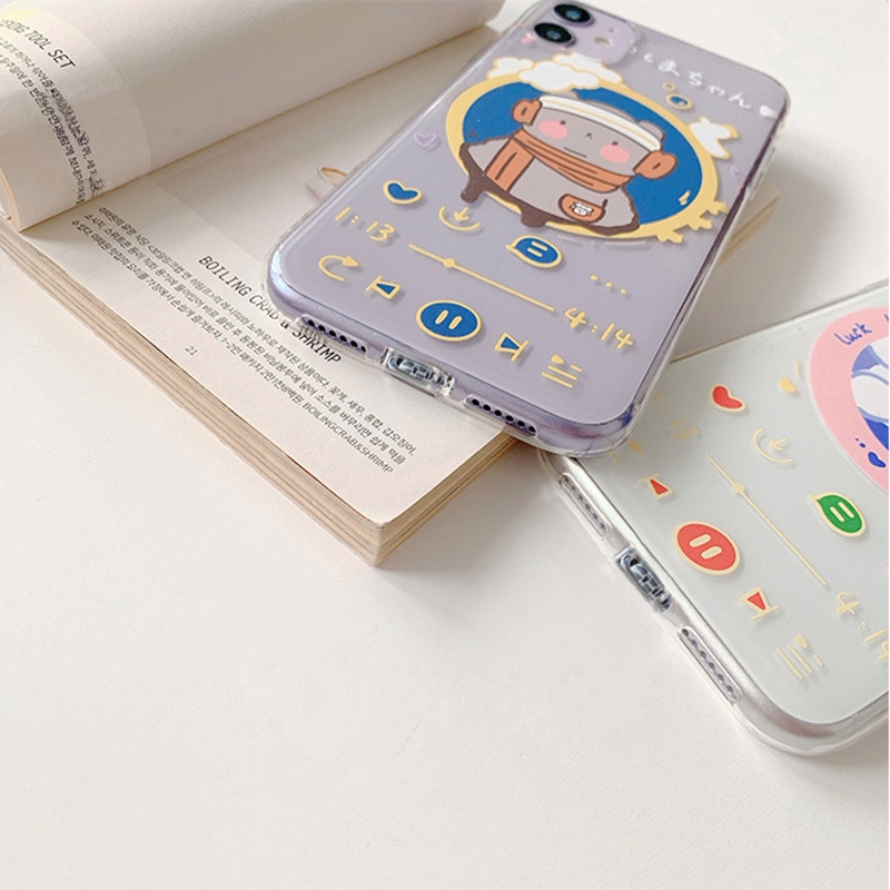 Ốp điện thoại trong suốt xinh xắn cho iPhone 11pro 7 / 8plus x r xsmax | BigBuy360 - bigbuy360.vn