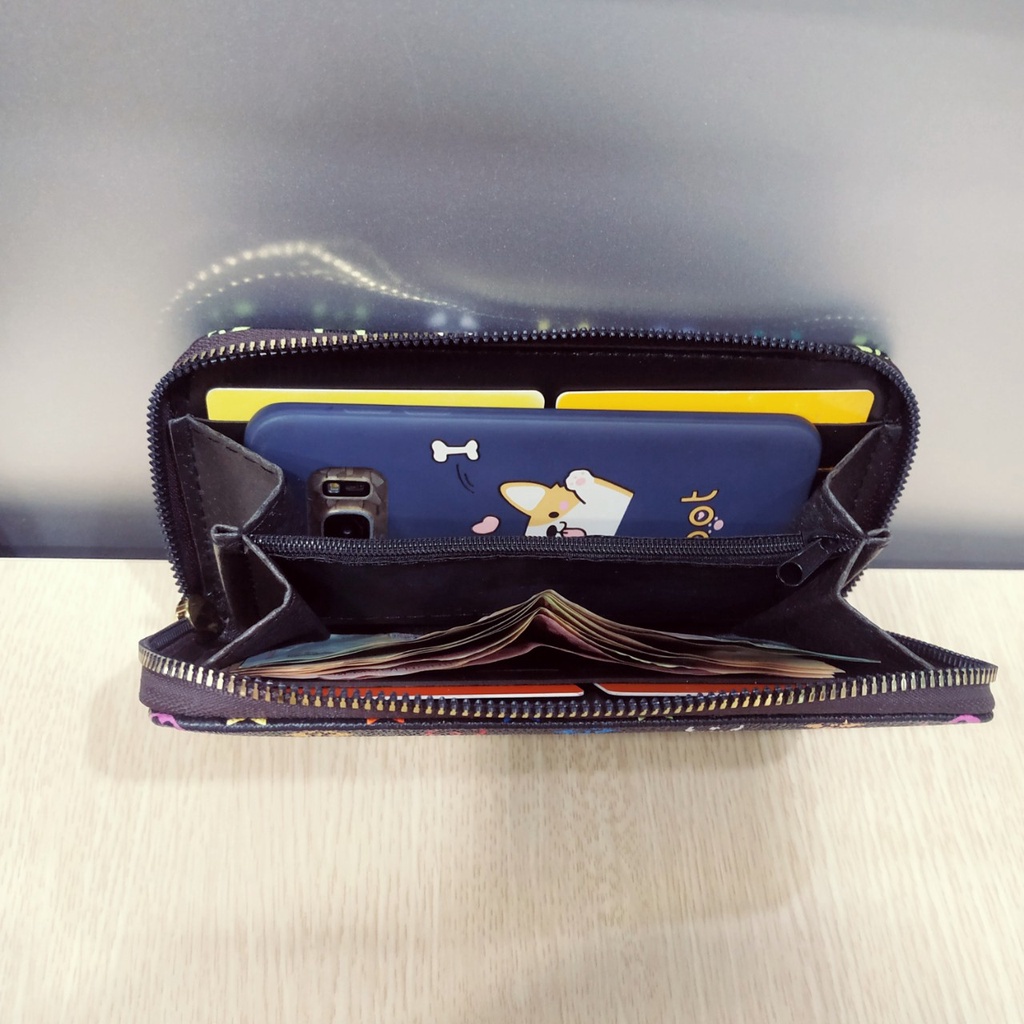 Ví nữ dài cầm tay giá rẻ nhiều họa tiết thời trang VD034
