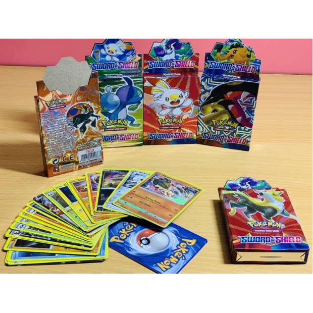 Bộ Thẻ Bài Pokemon, Pikachu, Hộp 25 Thẻ Cao Cấp, Bộ Sưu Tập Dành Cho Bé
