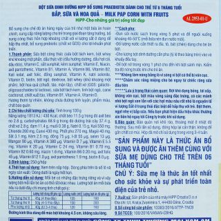(6M+) Bột ăn dặm HiPP sữa Bắp, Hoa quả - 250g